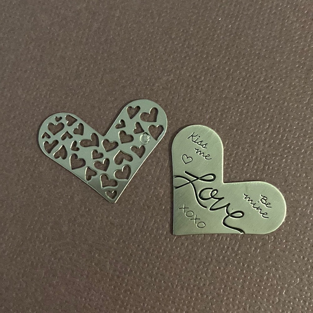 Origami Owl Plates | Set of 2  | Large Heart Locket